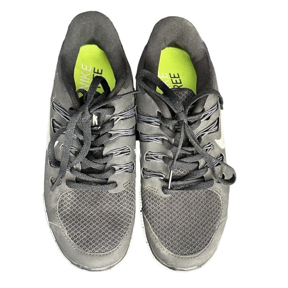Nike Free Run 5.0 Running Shows Women 6.5 Black Grey White Sneakers - Picture 2 of 11